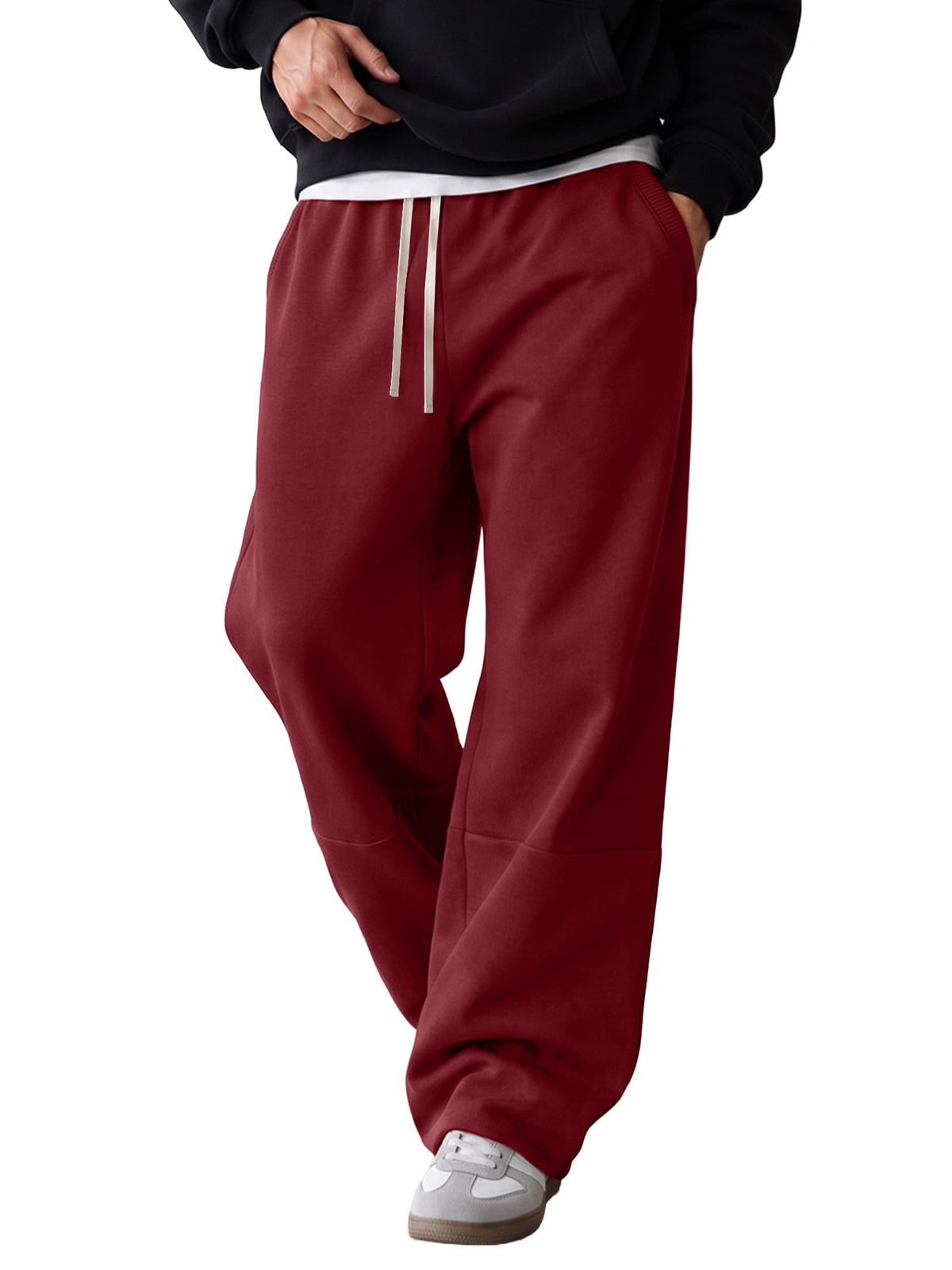 JMIERR Men's Baggy Sweatpants Straight Leg Drawstring