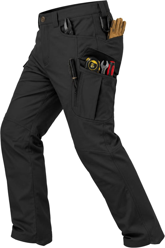 Men's Tactical Cargo Pants Stretch Ripstop Hiking Work Pants with 9 Pockets