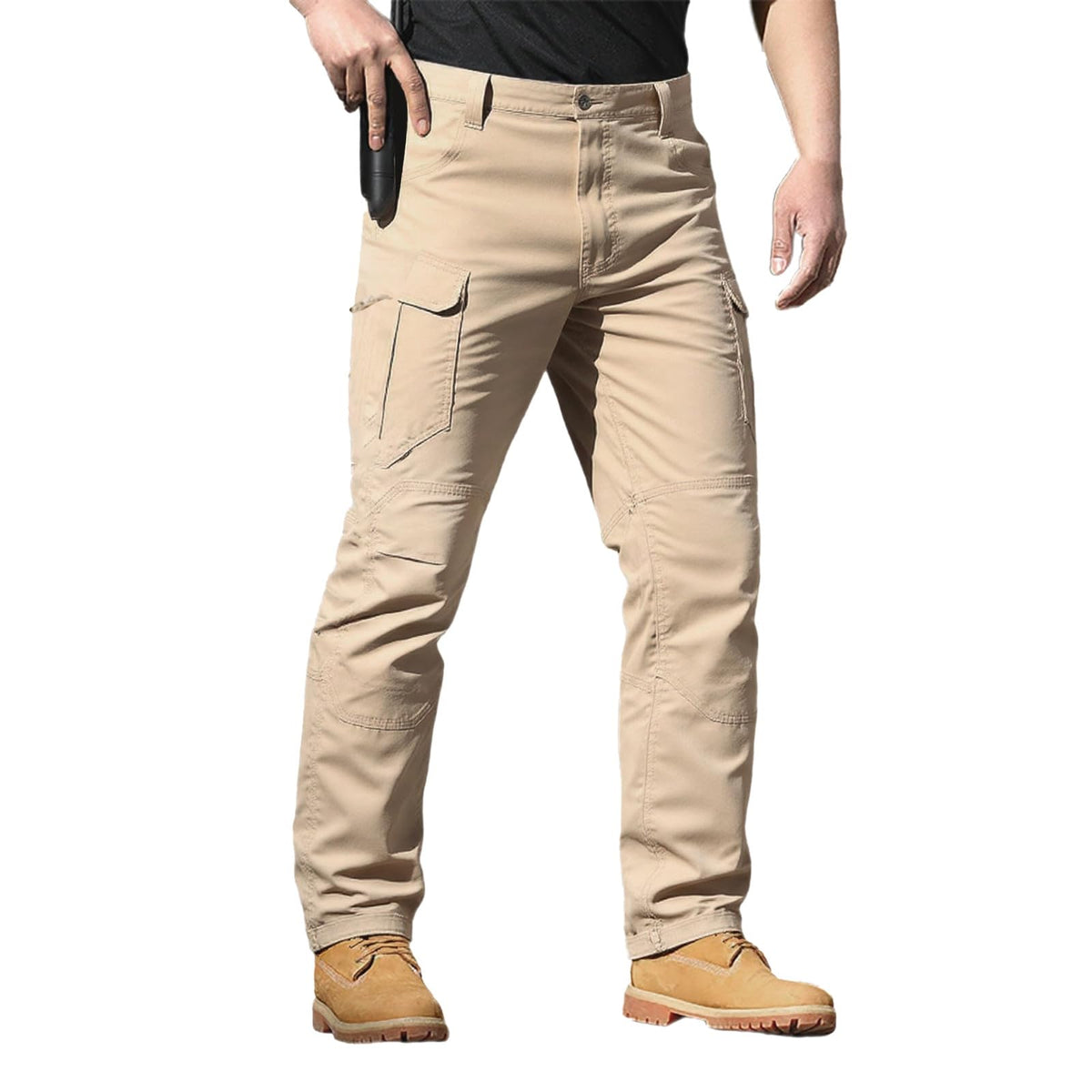 Cargo Work Pants for Men 2026 Tactical Stretch Casual Waterproof Travel Hiking Pant with Multi Pockets (No Belt)