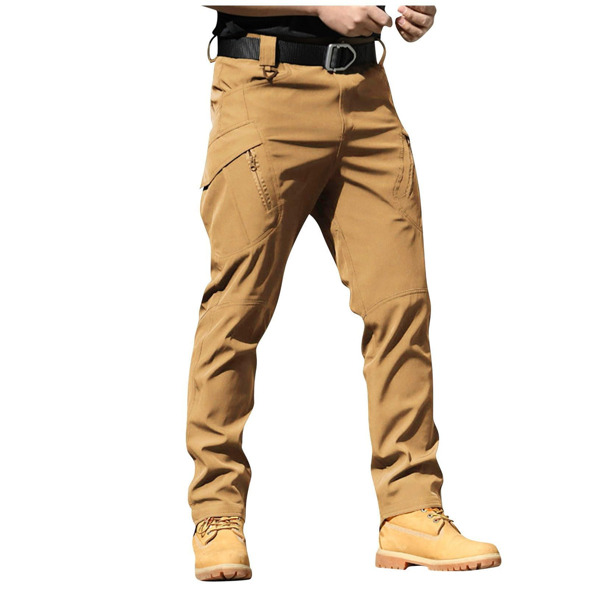 Mens Cargo Pants Water Resistant Relaxed Fit Hiking Work Pants Multi Pockets Ripstop Flex Baggy Camo Tactical Pant