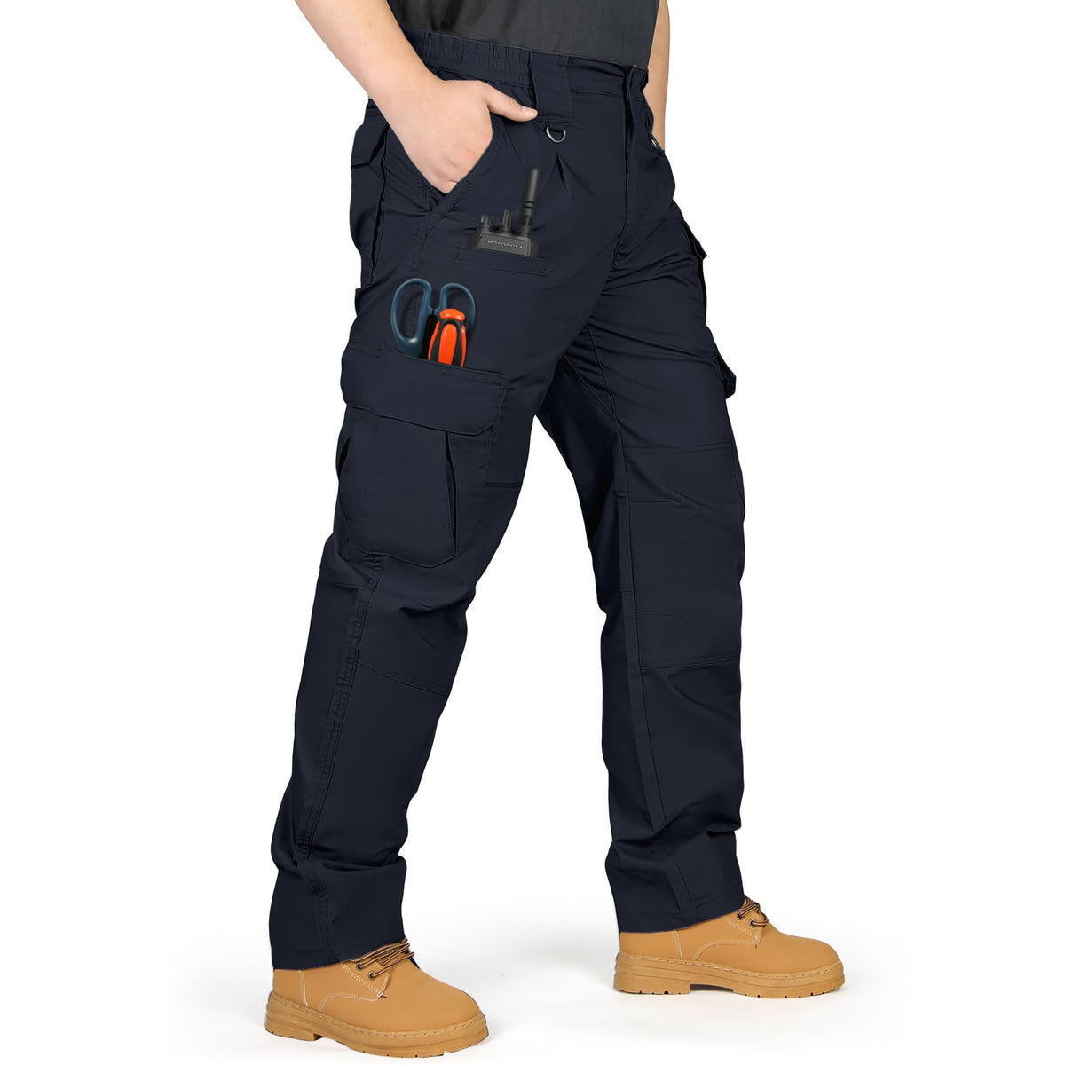 IGOLUMON Men's Ripstop Tactical Pants Stretch Cargo Work Hiking Pants