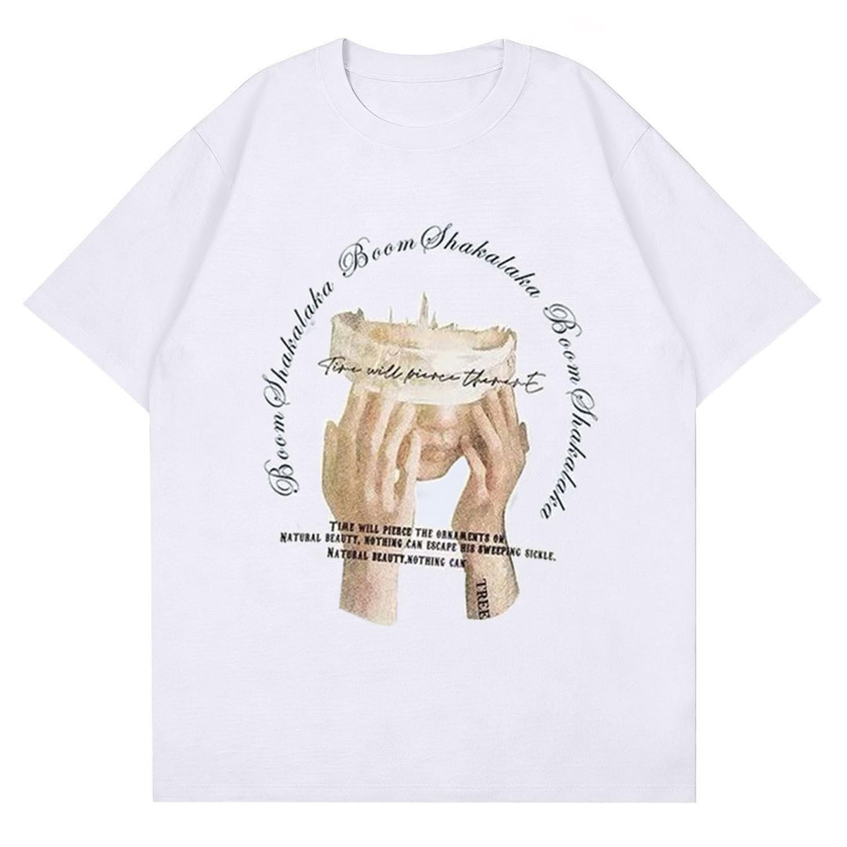Mens Graphic Tees Oversized Creative Graffiti Tshirt