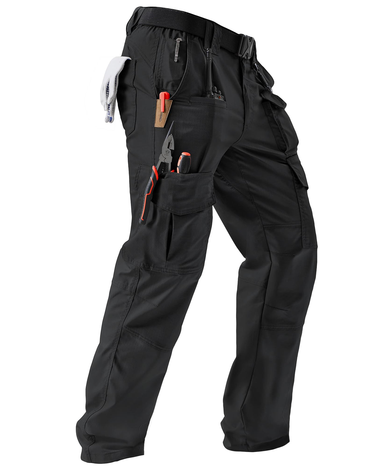 IGOLUMON Men's Tactical Work Pants Ripstop Cargo Pants 10 Pockets