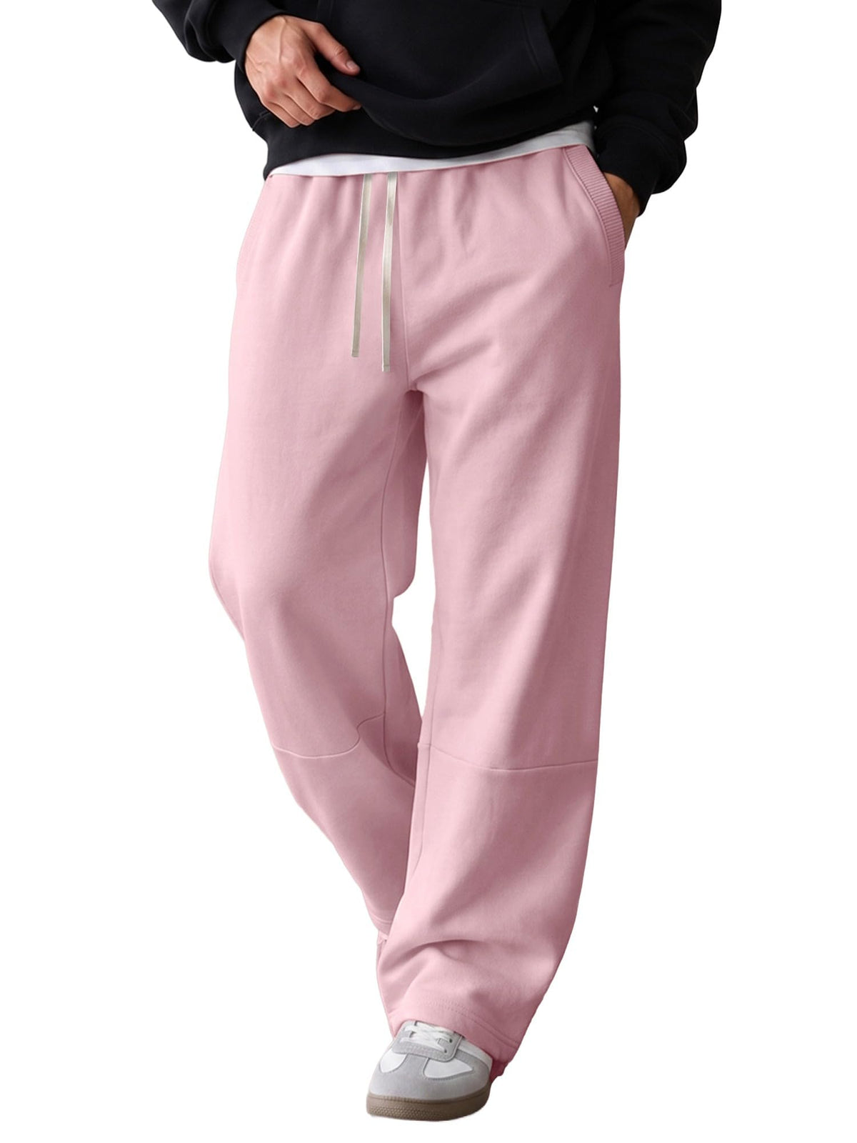 JMIERR Men's Baggy Sweatpants Straight Leg Drawstring