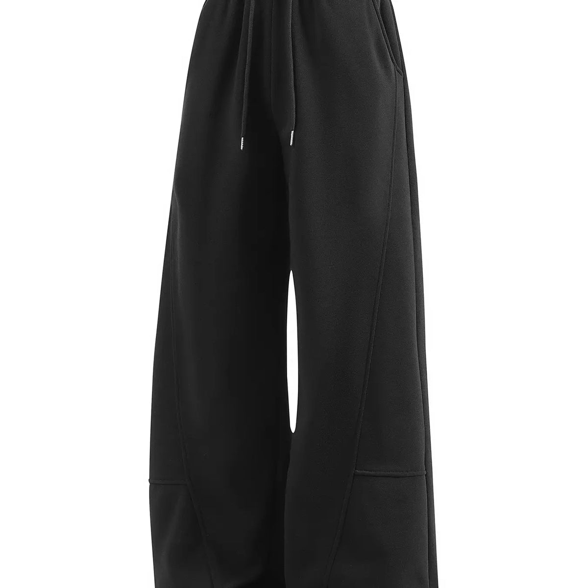 Men's Fleece-Lined Loose Wide-Leg Sweatpants, Y2K Street-Style Oversized Joggers, Casual Loungewear Pants, Casual Chic Trousers, Deconstructed Leisure Trousers, Athleisure Style Pants Suitable for Daily Wear & Street Fashion
