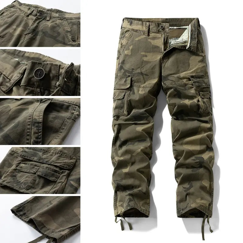 Men's Heavyweight Heavyduty Camouflage Trousers - Durable, Functional Menswear for Work Environments, Athletic Style Mens Clothing,clothes for back to school,first day of school outfits