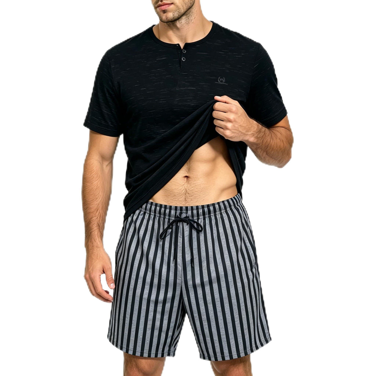 Men's Pajama Lounge Set - Soft 2 Piece Casual Sleepwear