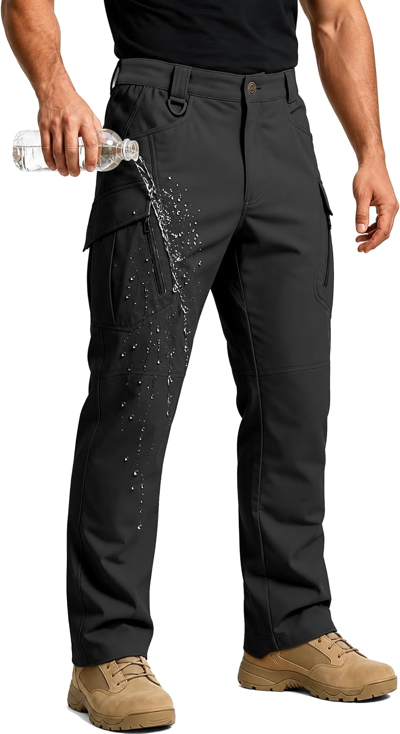 Men's Tactical Cargo Pants Stretch Ripstop Hiking Work Pants with 9 Pockets