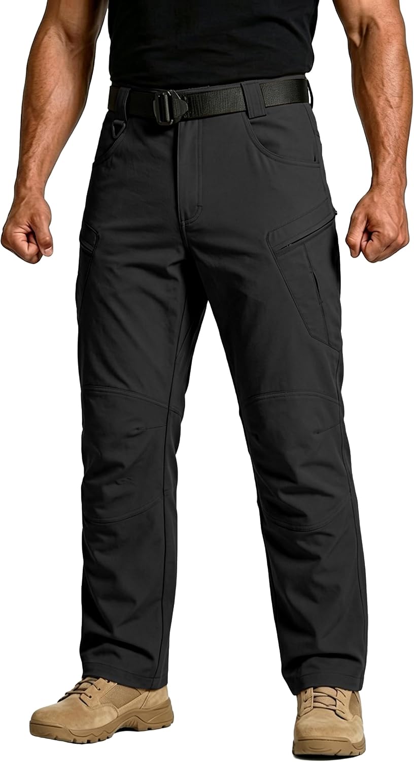 Men's Tactical Cargo Work Pants Lightweight Hiking Fishing Pants Stretch