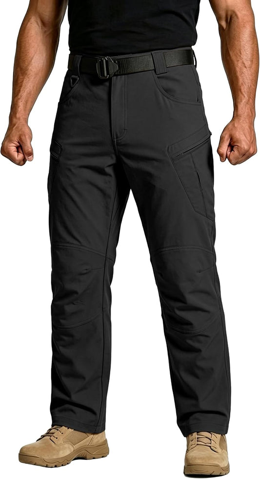 Men's Tactical Cargo Work Pants Lightweight Hiking Fishing Pants Stretch