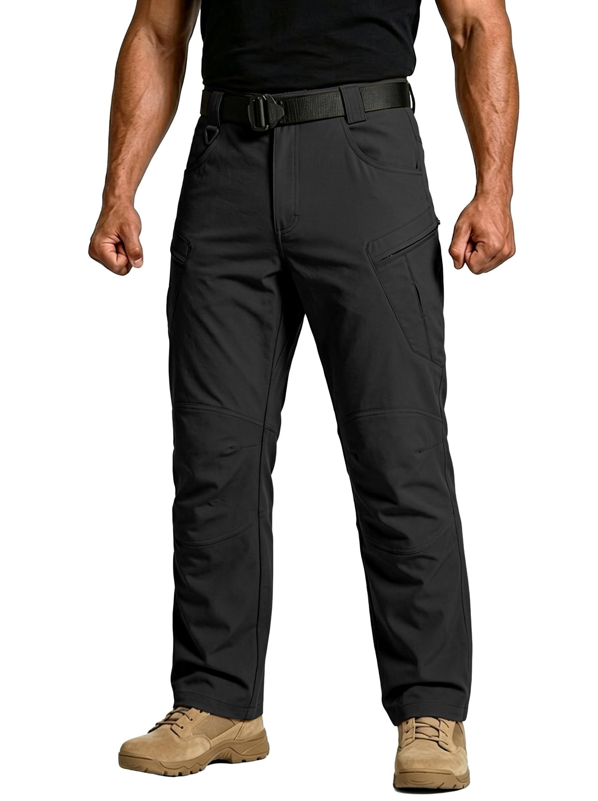 Men's Tactical Cargo Work Pants Lightweight Hiking Fishing Pants Stretch