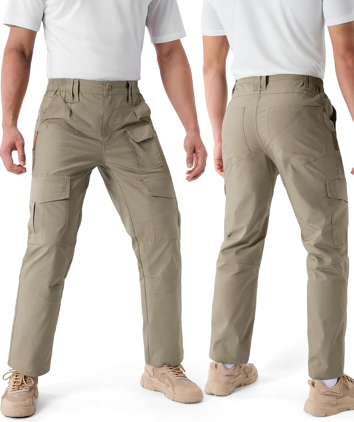 IGOLUMON Men's Tactical Work Pants Ripstop Cargo Pants 10 Pockets