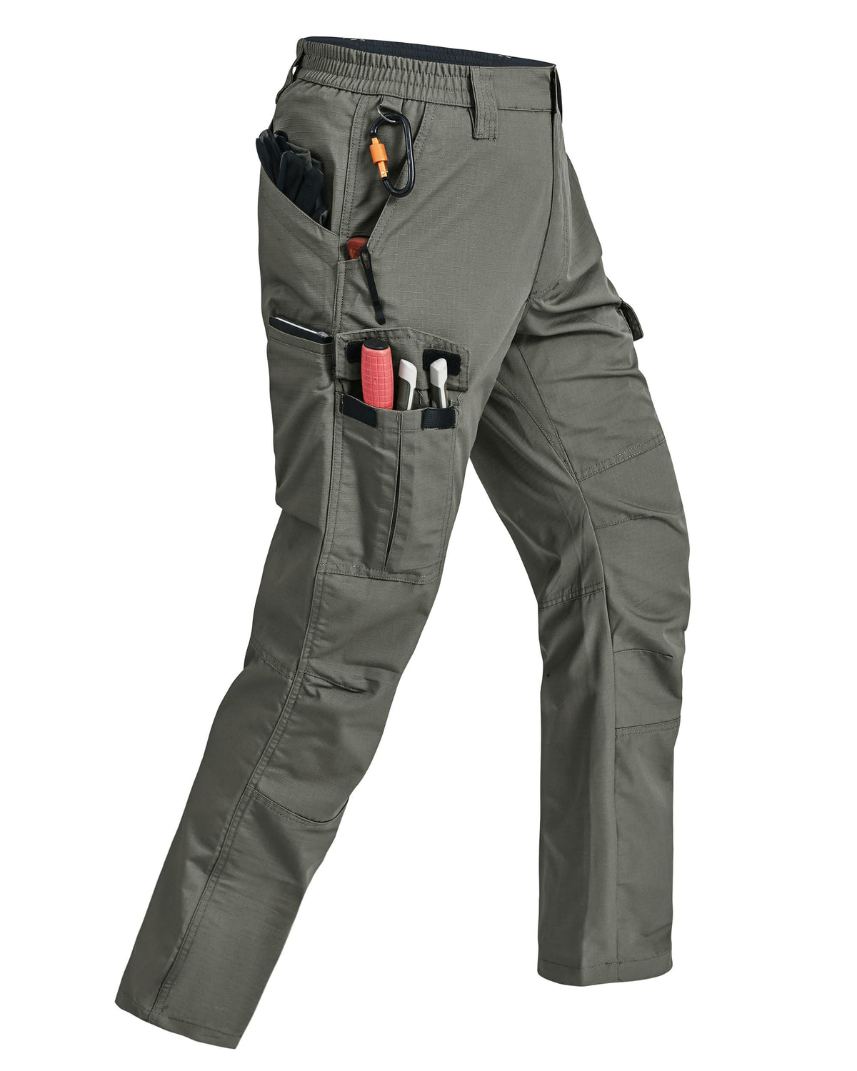 Mens Cargo Pants Ripstop Breathable Tactical Hiking Pants with 7 Pockets