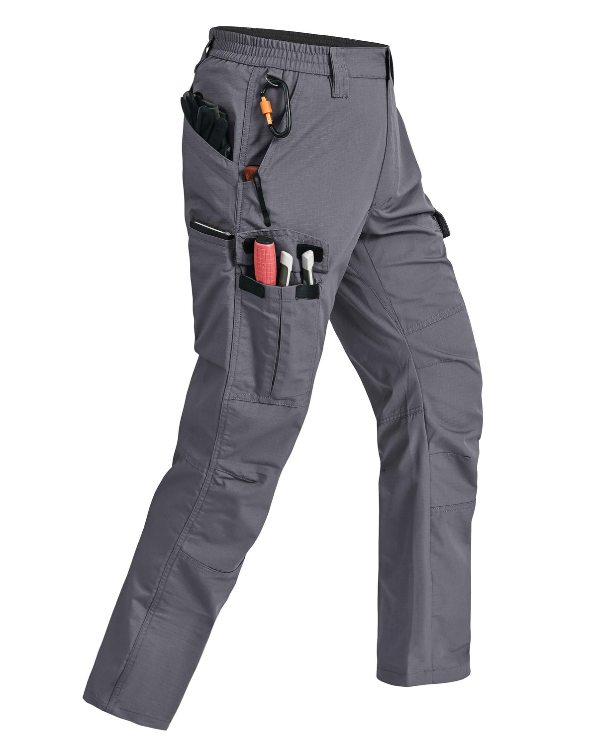 Mens Cargo Pants Ripstop Breathable Tactical Hiking Pants with 7 Pockets