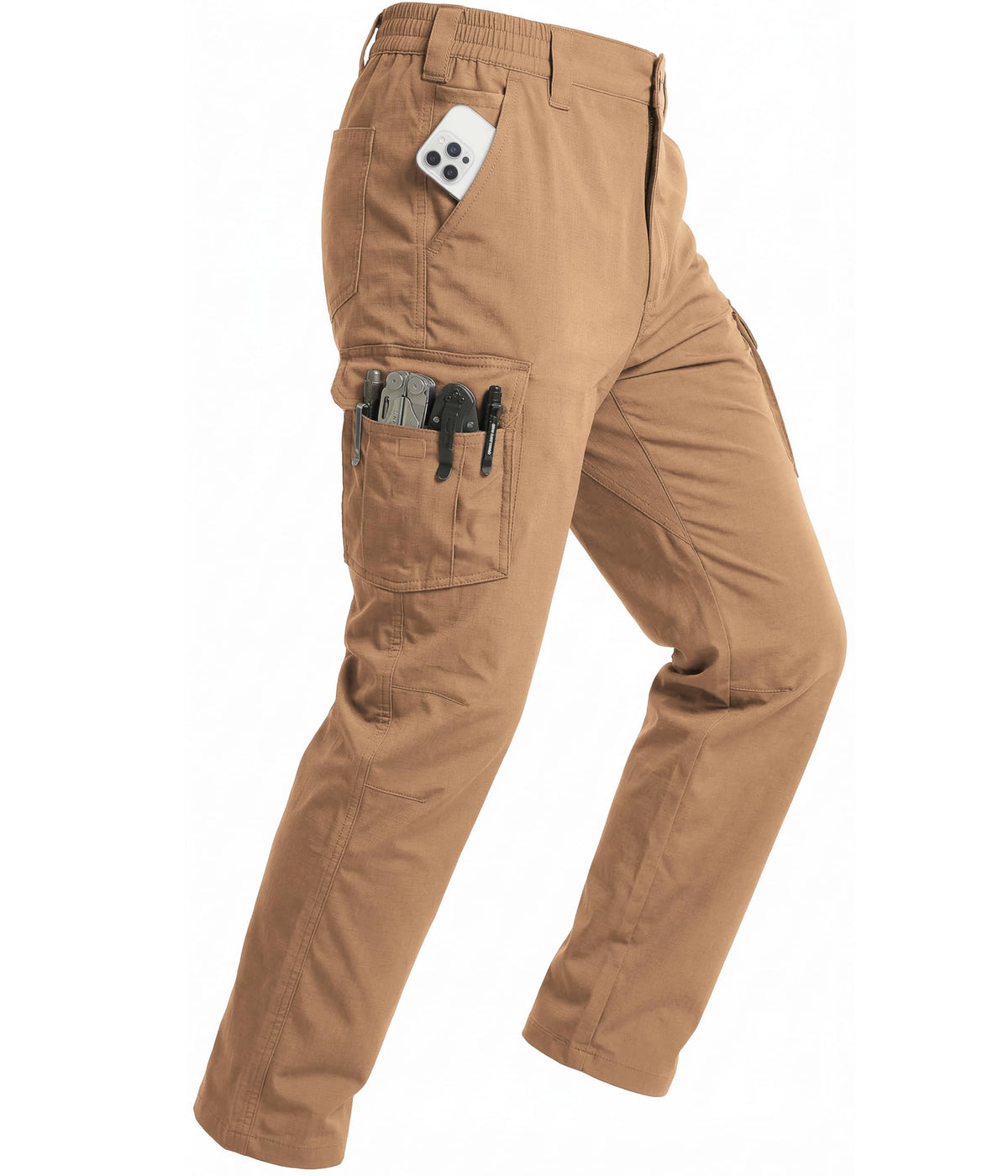 NATUVENIX Tactical Pants for Men Stretch Ripstop Cargo Waterproof Work