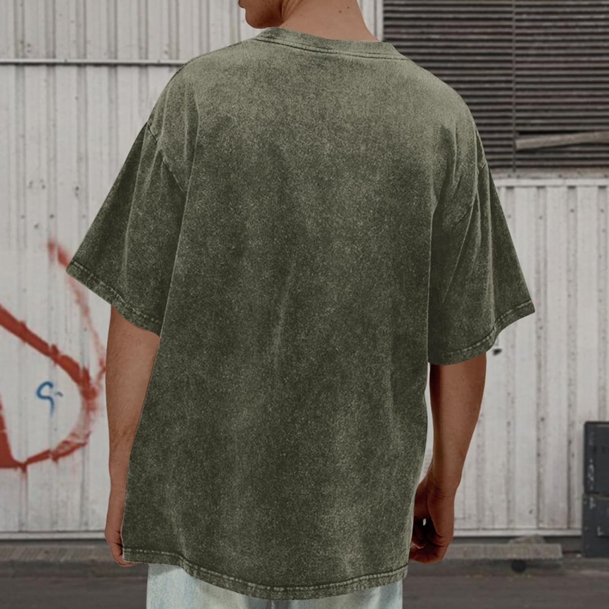 BeWithYou Mens Oversized Graphic T-Shirt Rose Floral Print Vintage Y2k Grunge Shirts Goth Shirt Gothic Tshirt Acid Wash Tops
