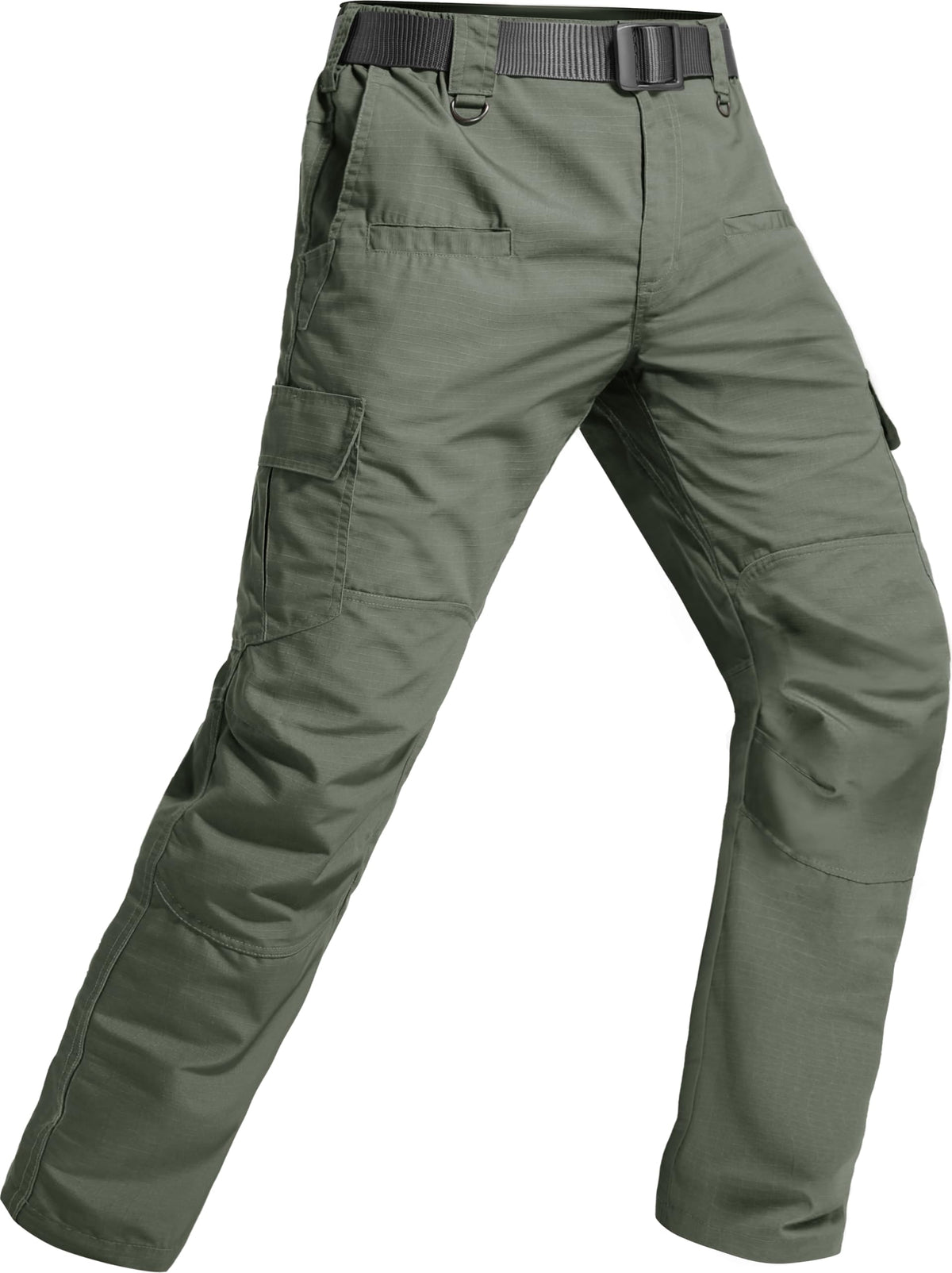 Men's Tactical Pants Water Resistant Ripstop Cargo Pants Outdoor Lightweight EDC Hiking Work Construction Pants