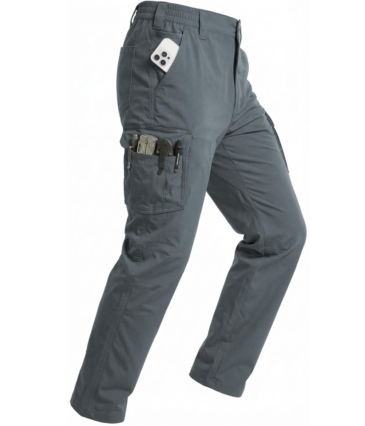 NATUVENIX Tactical Pants for Men Stretch Ripstop Cargo Waterproof Work
