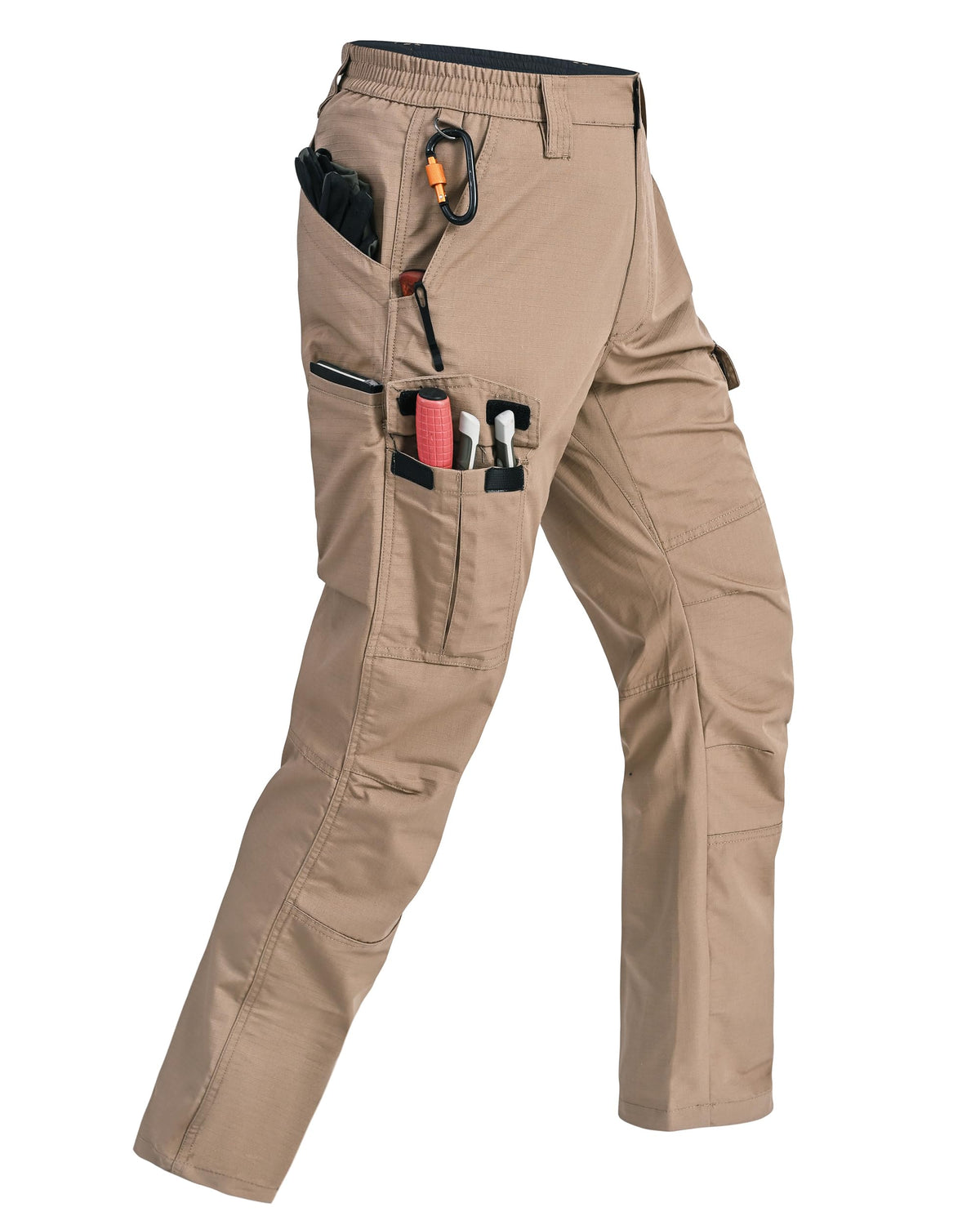 Mens Cargo Pants Ripstop Breathable Tactical Hiking Pants with 7 Pockets