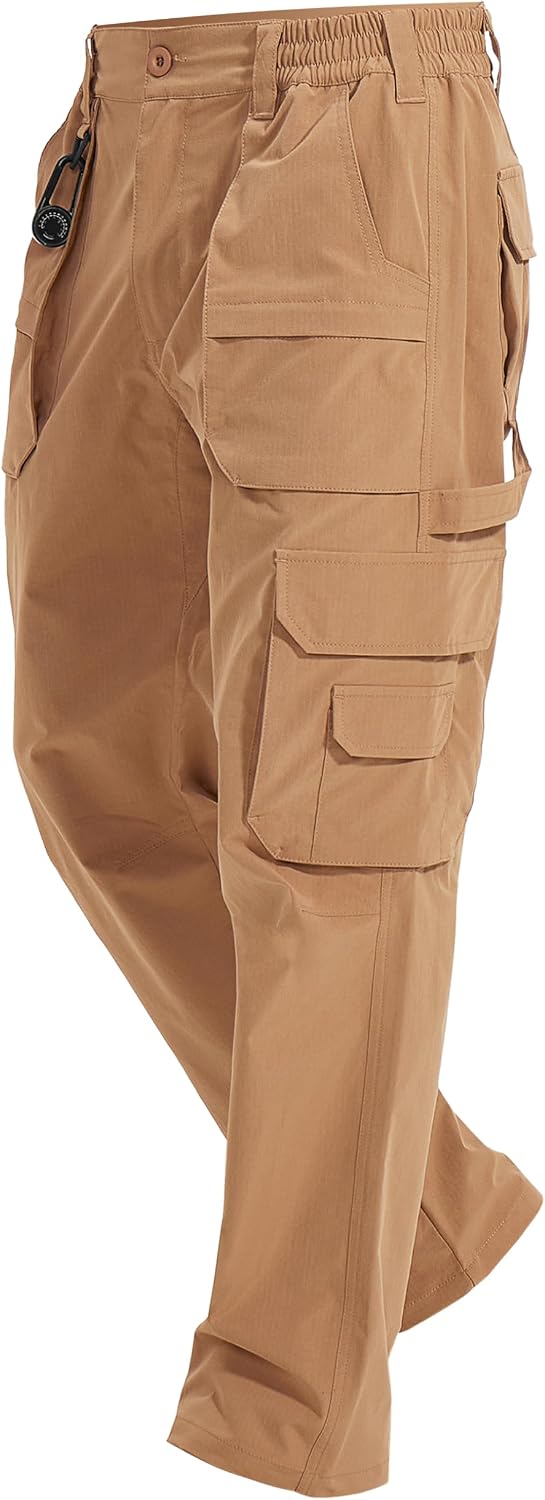 MOURCE Work Pants for Men Lightweight Cargo Work Pants Breathable 9 Pockets