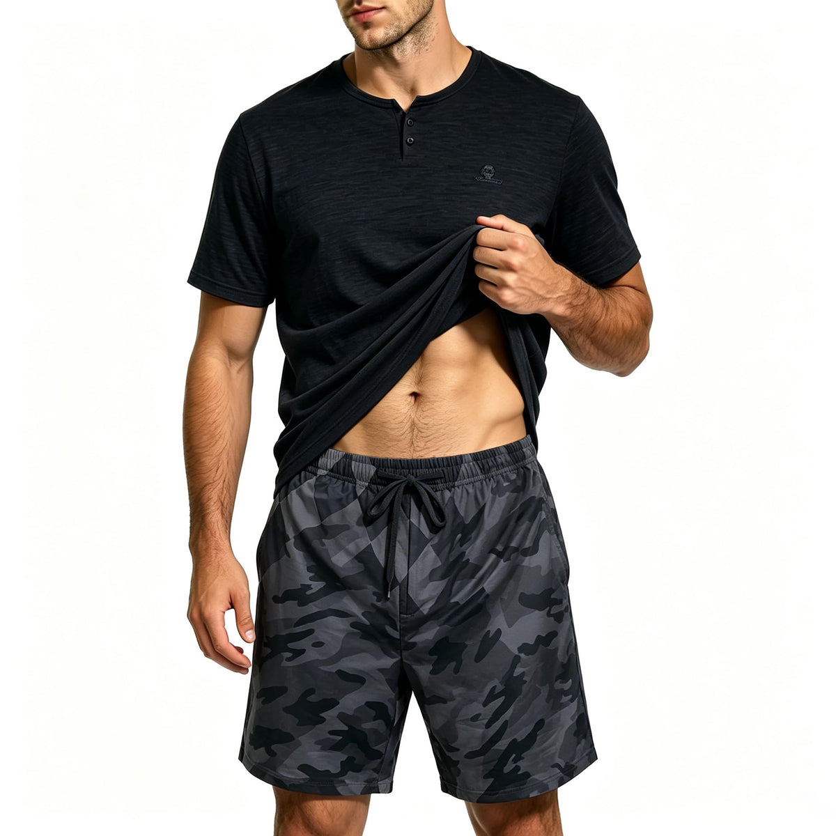 Men's Pajama Lounge Set - Soft 2 Piece Casual Sleepwear