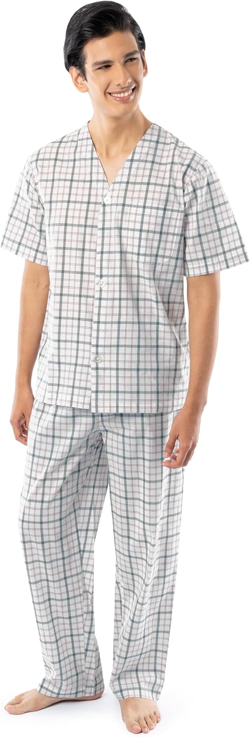 Fruit of the Loom Men's Sleep Sets, Pajama Set with Full Length Bottoms
