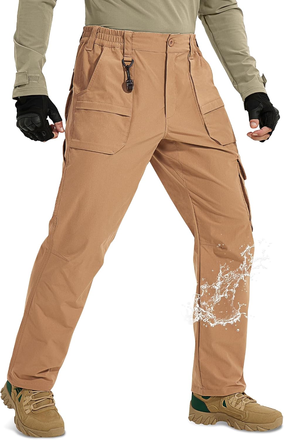 MOURCE Work Pants for Men Lightweight Cargo Work Pants Breathable 9 Pockets