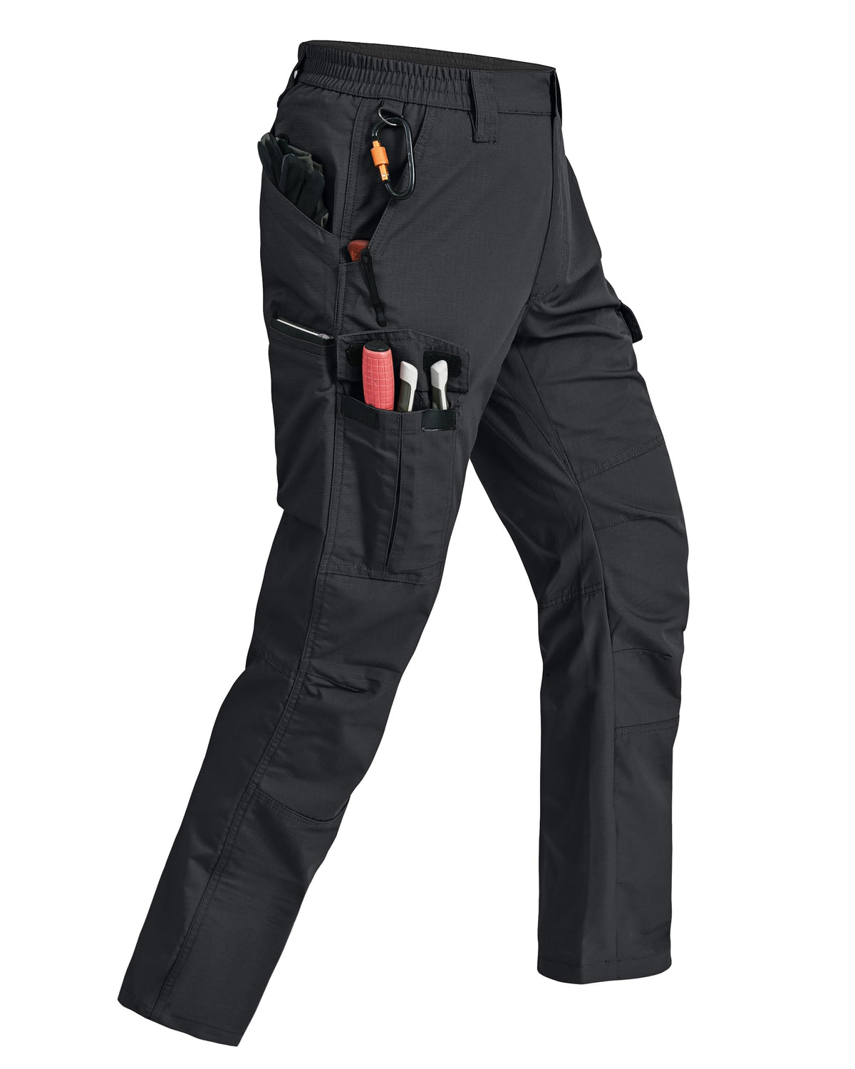 Mens Cargo Pants Ripstop Breathable Tactical Hiking Pants with 7 Pockets