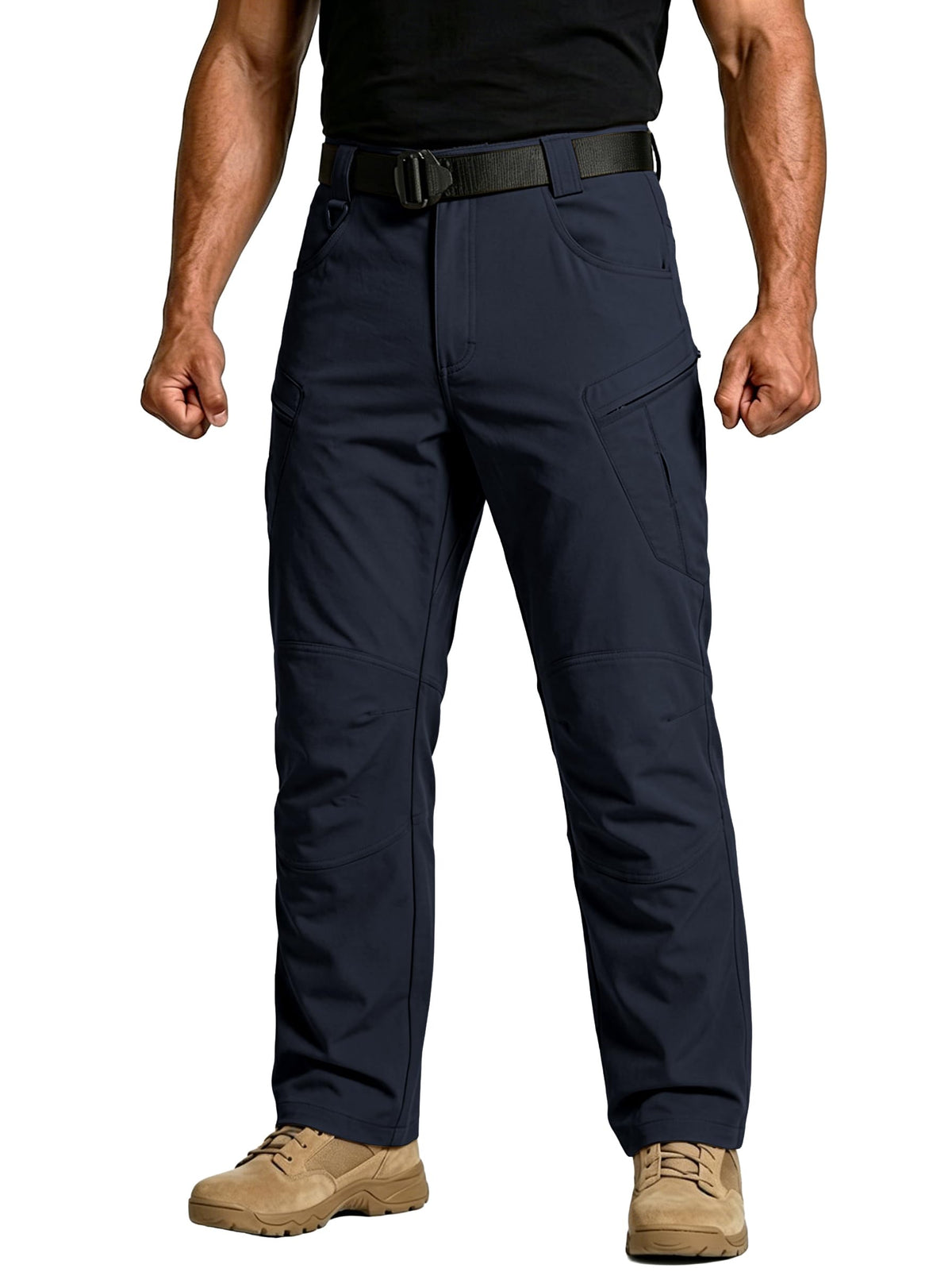 Men's Tactical Cargo Work Pants Lightweight Hiking Fishing Pants Stretch