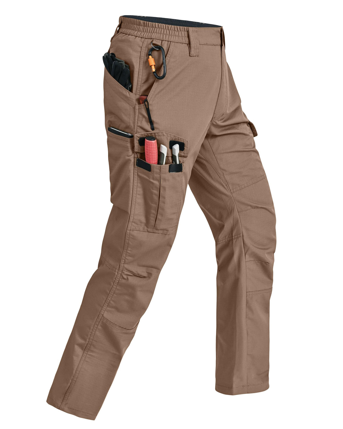 Mens Cargo Pants Ripstop Breathable Tactical Hiking Pants with 7 Pockets