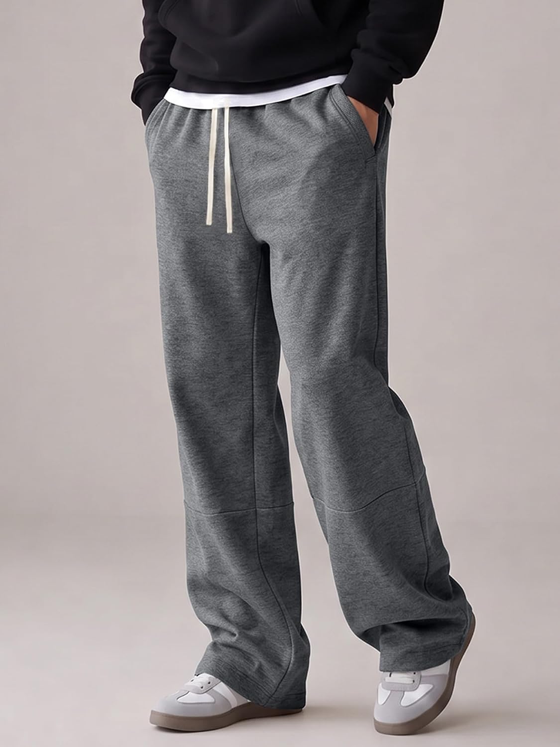 JMIERR Men's Baggy Sweatpants Straight Leg Drawstring