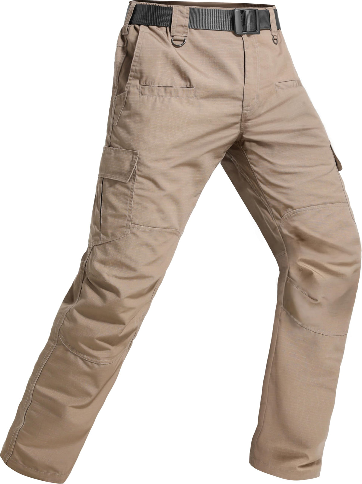 Men's Tactical Pants Water Resistant Ripstop Cargo Pants Outdoor Lightweight EDC Hiking Work Construction Pants