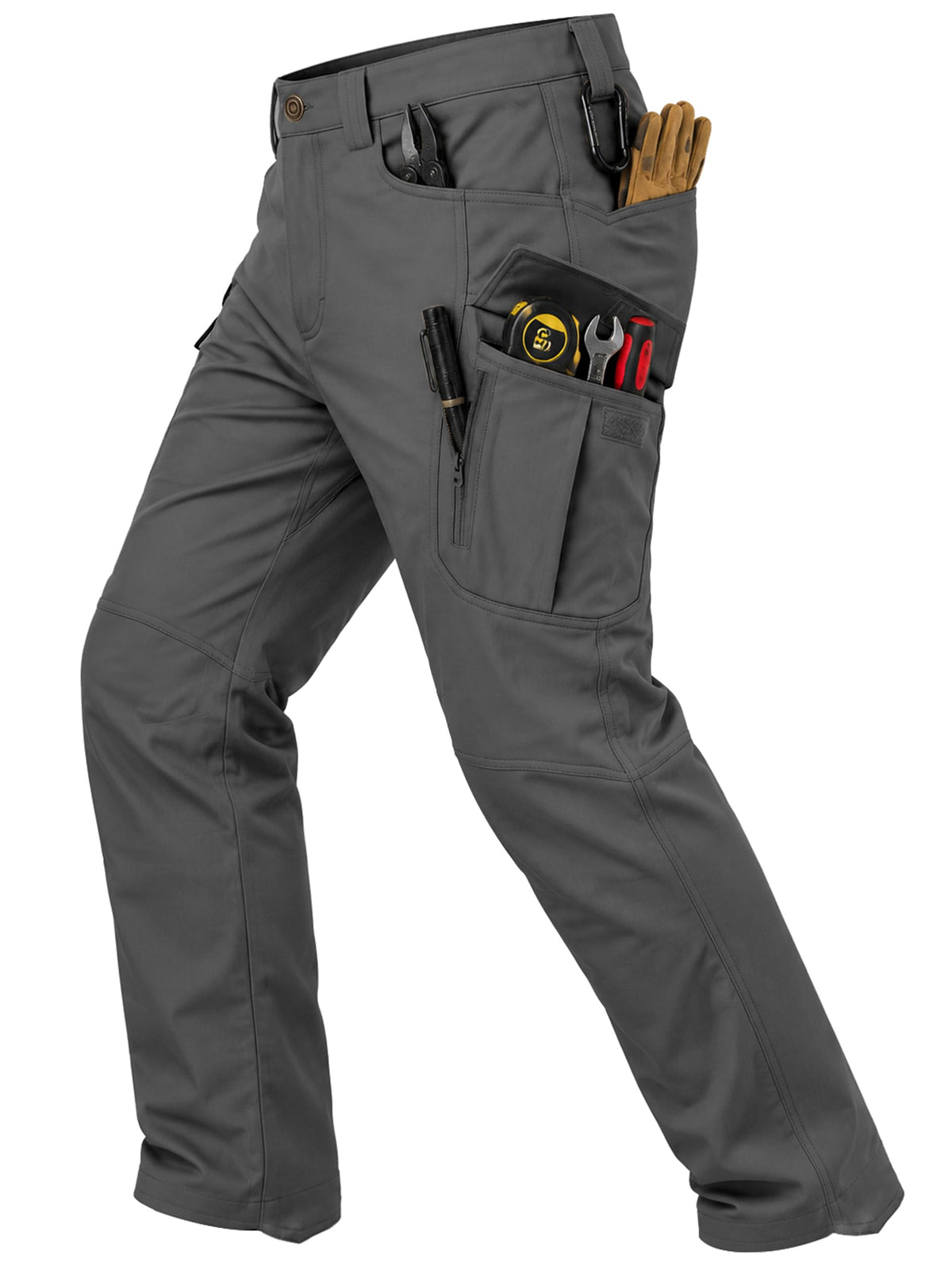 Men's Tactical Cargo Pants Stretch Ripstop Hiking Work Pants with 9 Pockets