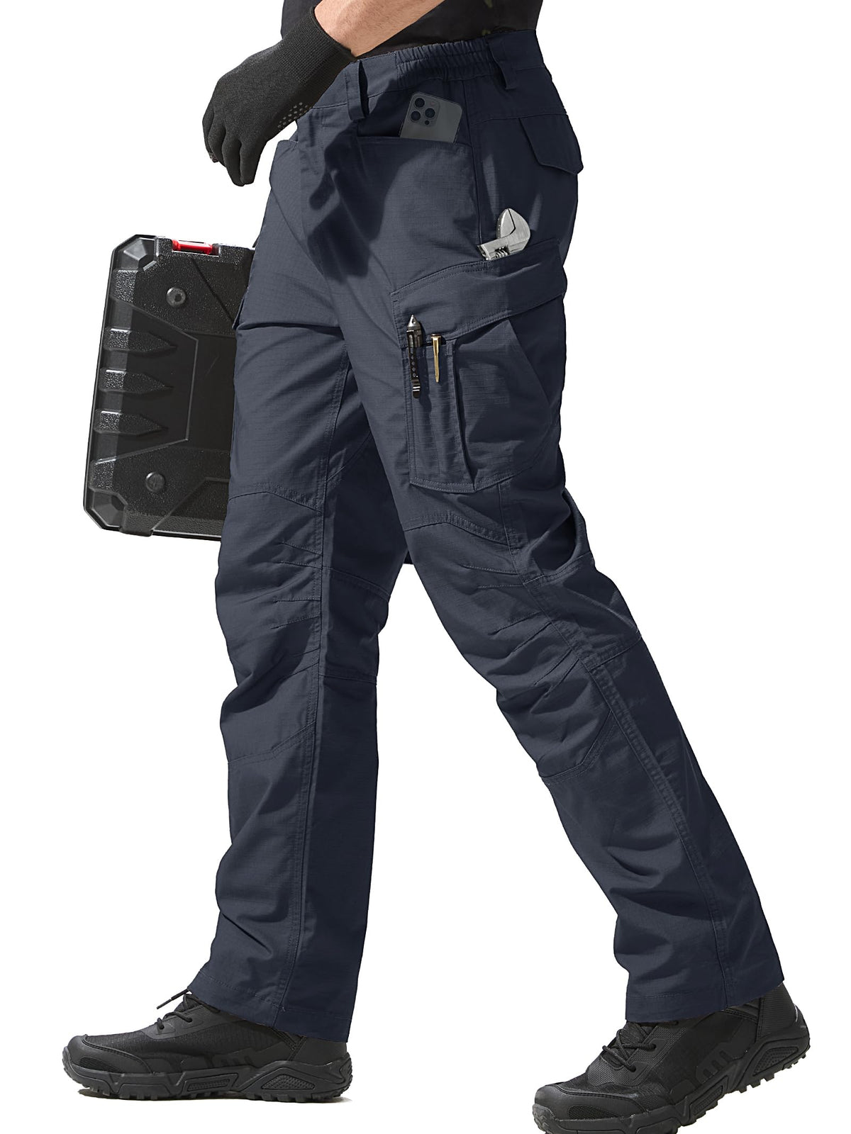 FREE SOLDIER Men's Tactical Pants Ripstop Work Cargo Hiking Pants