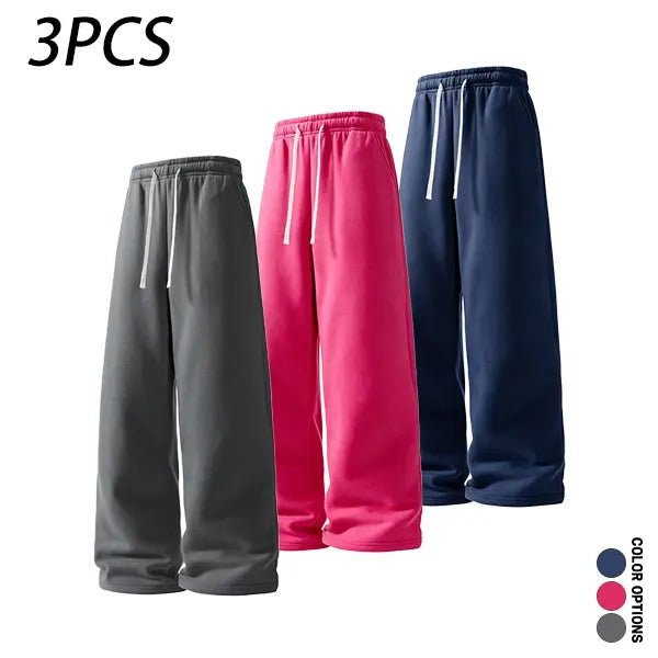 Men’s casual minimalist comfortable long pants for spring and autumn, featuring an elastic waistband with tie closure, a loose fit suitable for sports and fitness, versatile everyday casual long pants.
