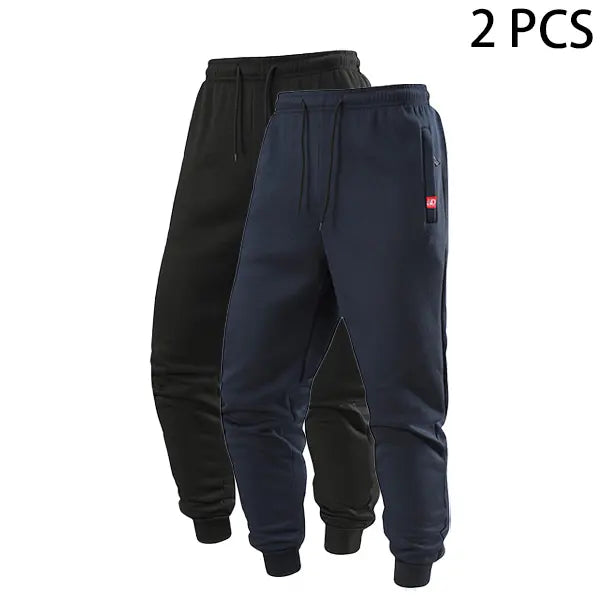 Men's drawstring ankle-length pants, simple and comfortable, suitable for both casual wear and sports.