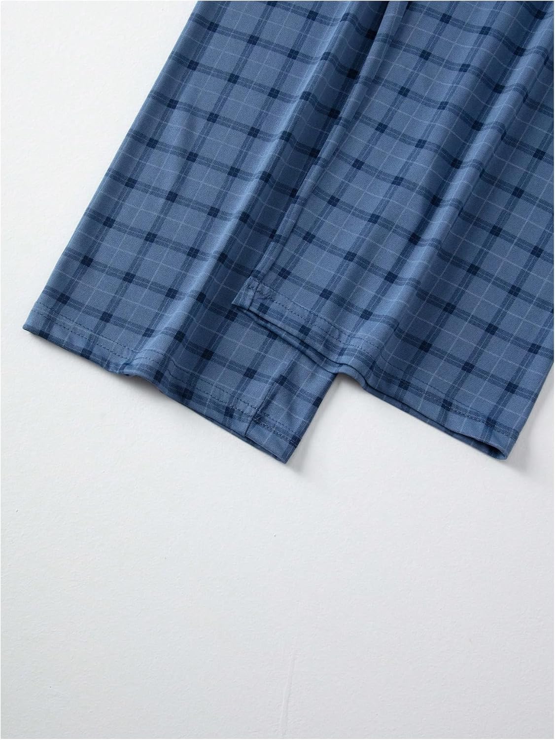SOLY HUX Men's Pajama Sets 4 Piece Pjs Plaid Tops and Pants Loungewear