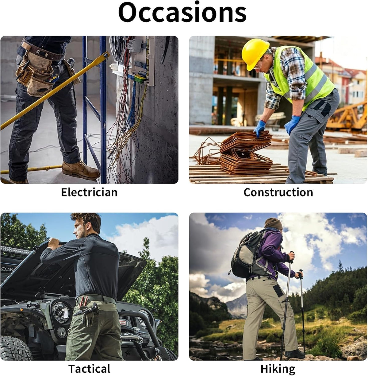 Tactical Work Pants for Men Ripstop