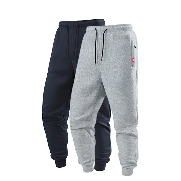Men's drawstring ankle-length pants, simple and comfortable, suitable for both casual wear and sports.