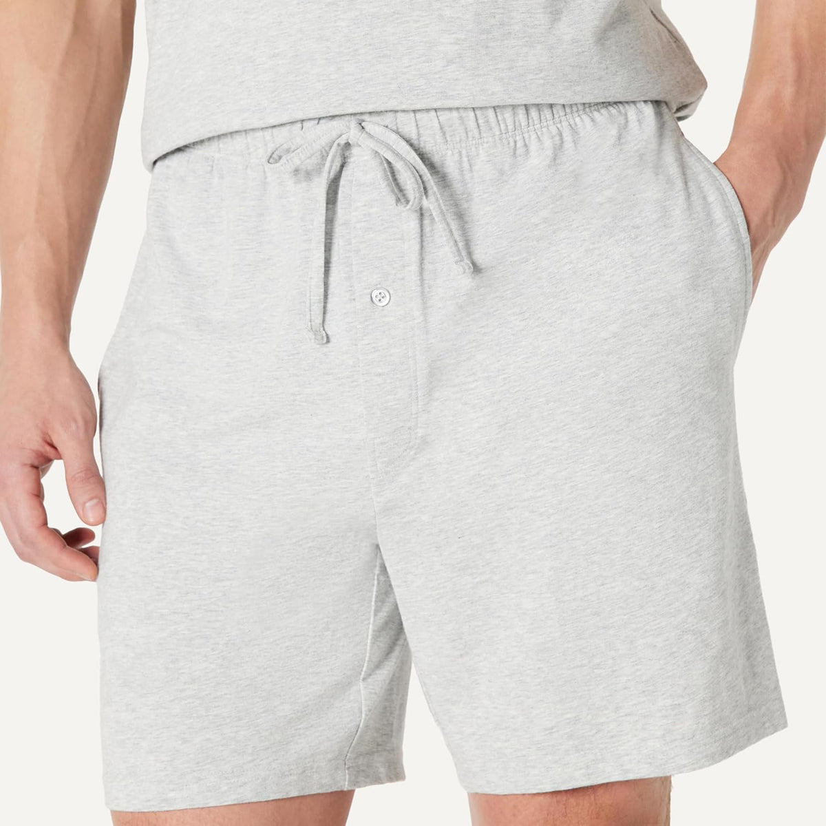 Amazon Essentials Men's Cotton-Modal Pajama Set, Short Sleeve T-Shirt and Shorts