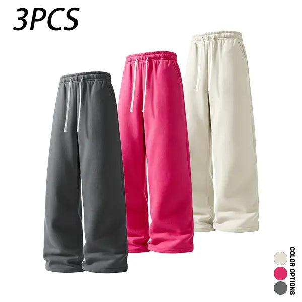 Men’s casual minimalist comfortable long pants for spring and autumn, featuring an elastic waistband with tie closure, a loose fit suitable for sports and fitness, versatile everyday casual long pants.