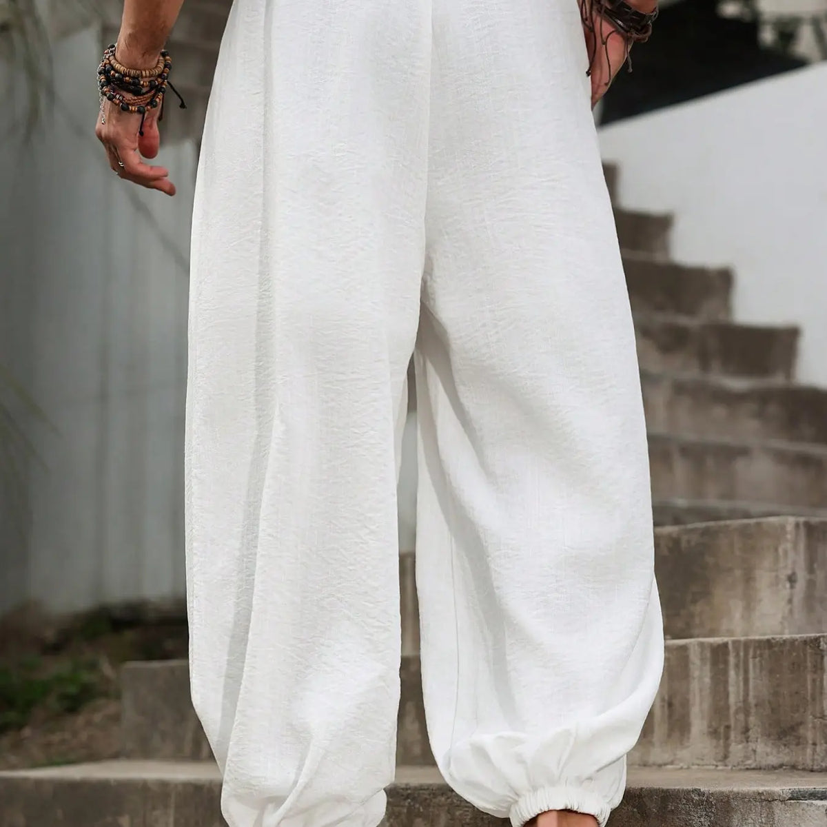 Men's Plus Size Casual Streetwear Street Pants, Comfortable for Daily Wear, Casual Stylish Clothing