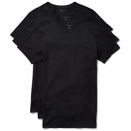 TRAILBLAZER Slim Fit White and Black Tees Crewneck (3 Pack)