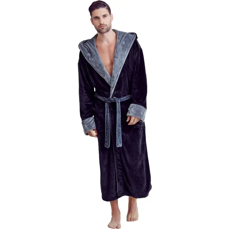 TowelSoft Men Plush Shawl Collar Robe, Unisex (S/M - L/XL - XXL/One Size)