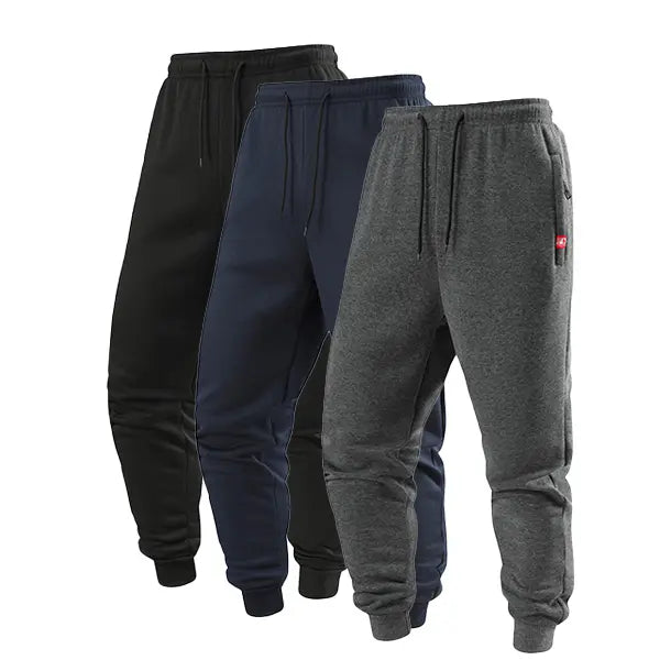 Men's drawstring ankle-length pants, simple and comfortable, suitable for both casual wear and sports.