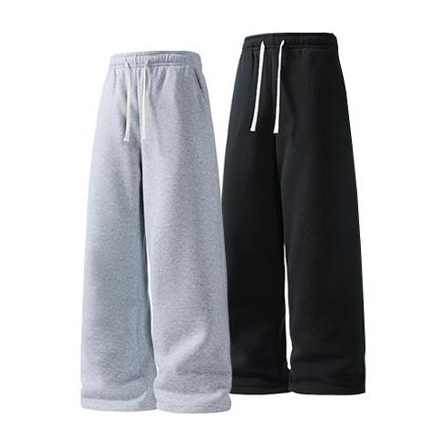 Men’s long pants for spring, summer, and autumn—simple drawstring waist, sporty and comfortable, versatile casual trousers for everyday wear.