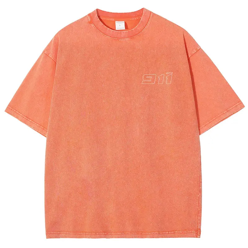 Men's 911 GT3 Racing Good Graphic Tees - Super Soft Washed Cotton Fashion Streetwear Round Neck Casual Top, Boyfriend Birthday Gift, Cool Guys Gifts, Gifts For Boyfriend, Cool Gifts For Guys