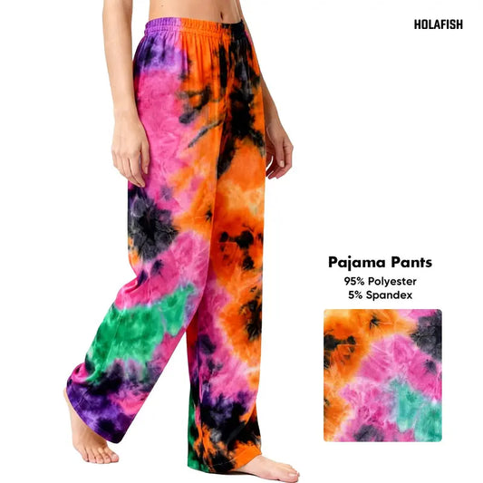 Holafish Pajama Pants Sleepwear Plaid Lounge Pant ,Plaid Tie-Dye Lounge Sleep Pants - Casual & Comfortable Loungewear Bottoms