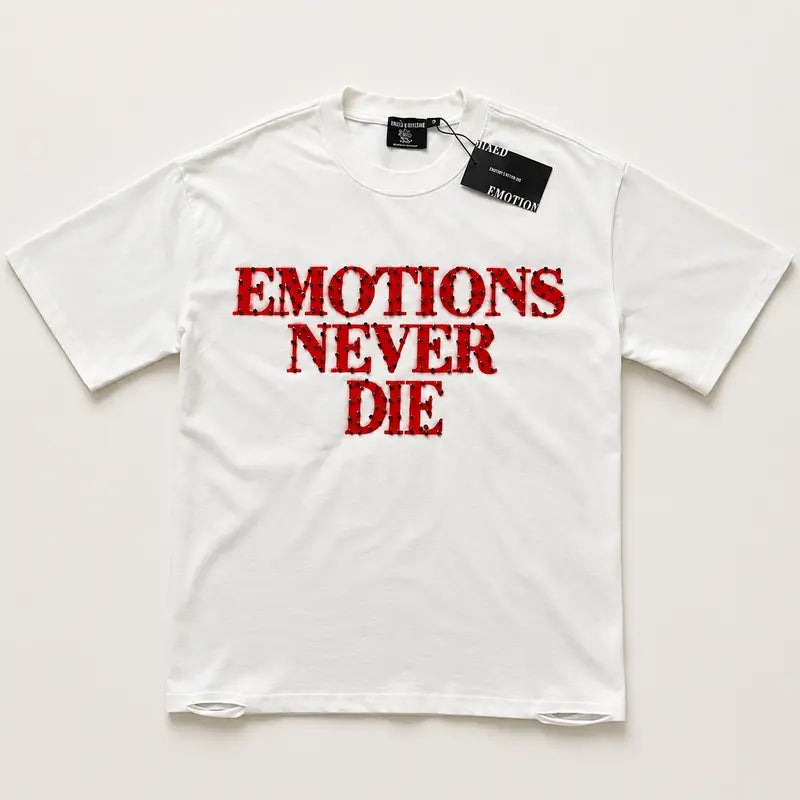 RMIXED EMOTION Rhinestone Graphic T-Shirt Men Women Oversized Cotton Tee Short Sleeve Crew Neck Streetwear Top Angel Print Gothic Y2K Hip Hop Casual Summer Shirt