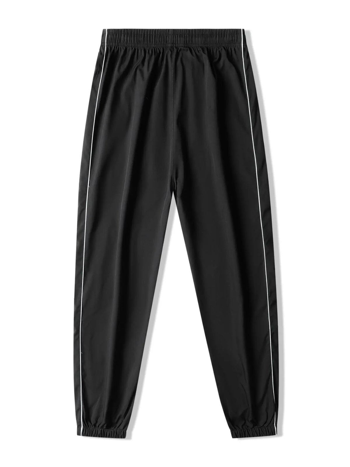 Men's Loose-Fit Casual Pants with Drawstring Waist, H-Type Silhouette, Long/regular Length, Ideal for Spring & Fall Outdoor Activities
